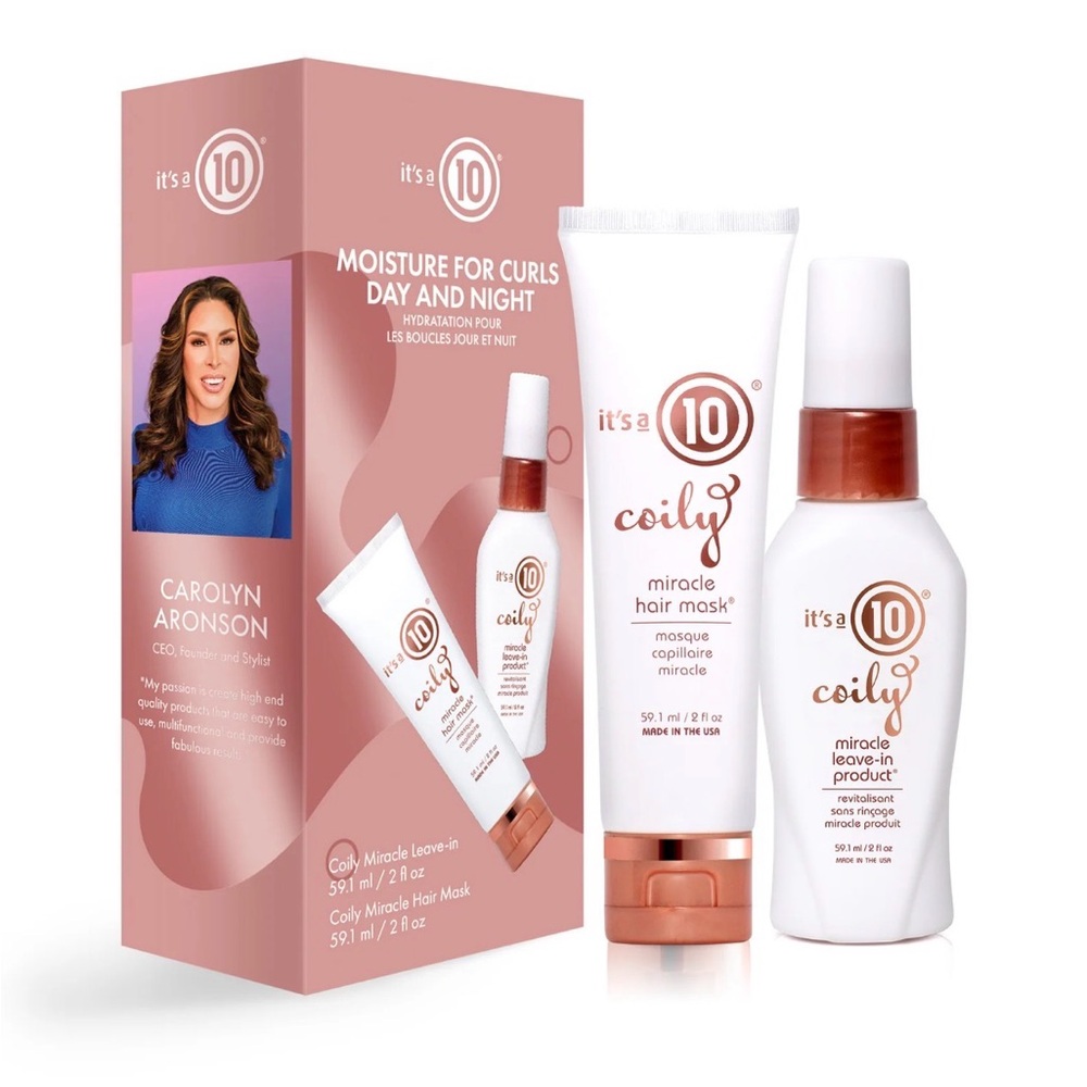 It’s a 10 Miracle‎ Coily Styling Duo Kit,  Curl Cream and Leave-In Set